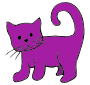 Purple Cat Picture