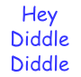 Hey Diddle Diddle Stencil