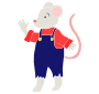 Country Mouse Stencil