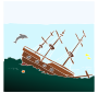 Shipwreck Stencil