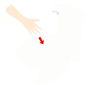 Hand in Toilet Stencil