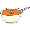 I+use+a+spoon+to+scoop+and+eat+soup. Picture