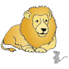 Lion+and+Mouse+are+friends. Picture