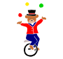 Juggling Bear Stencil