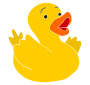 Surprised Duck Stencil