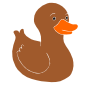 Brown Duck Stencil