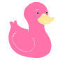 Pink Duck Stencil