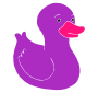 Purple Duck Stencil