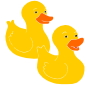 Two Duckies Stencil