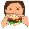 eating+a+hamburger Picture