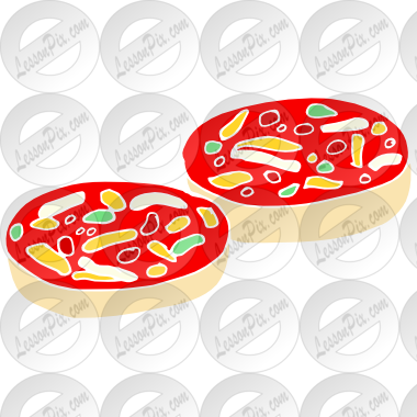 Pizza Bagels Stencil