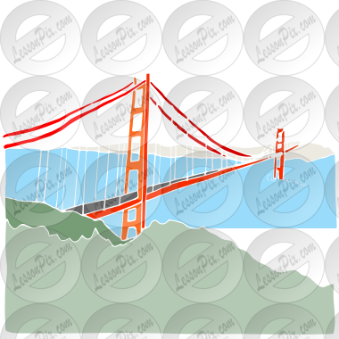 Golden Gate Bridge Stencil