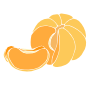 Mandarine Orange Stencil