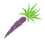 Purple Carrot Stencil