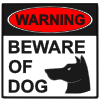 warning beware of dog Picture