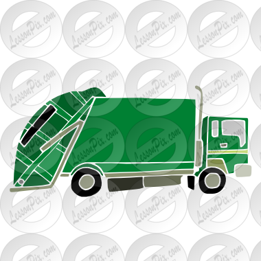 Garbage Truck Stencil