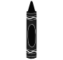 Black Crayon Stencil
