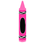 Pink Crayon Stencil