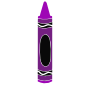 Purple Crayon Stencil