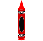 Red Crayon Stencil