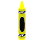 Yellow Crayon Stencil