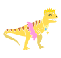 Dinosaur Princess Stencil