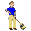 _____+is+sweeping+the+floor. Picture