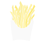 French Fries Stencil