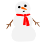 Nonplussed Snowman Stencil