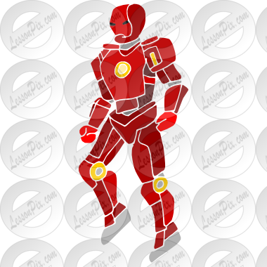 Robot Hero Stencil