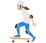 Skateboarder Stencil