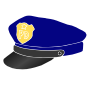 Police Hat Stencil
