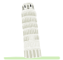Leaning Tower of Pisa Stencil