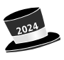 2024 New Years Hat Stencil