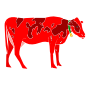 Red Cow Stencil