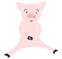 Happy Pig Stencil