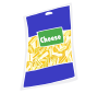 Shredded Cheese Stencil