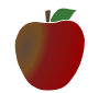Rotting Apple Stencil