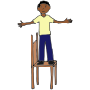 stand on chair Picture