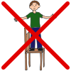 Do Not Stand on Chairs Picture
