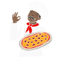 Pizza Chef Stencil