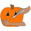Carve+the+pumpkin+into+a+jack+o_lantern Picture