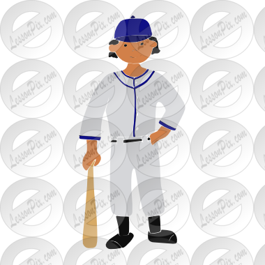 Baseball Player Stencil
