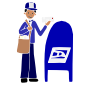 Mail Carrier Stencil
