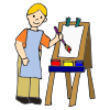 He+is+painting+his+picture. Picture