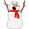 Yelling Snowman Picture