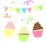Cupcakes Stencil