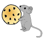 Mouse with a Cookie Picture