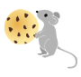 Mouse with a Cookie Stencil