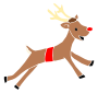 Excited Reindeer Stencil